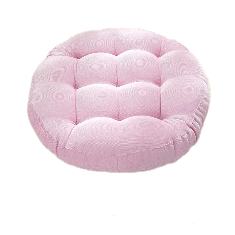 coussin rond gris foncé rayures horizontales moderne fibre polyester lavable 42cm 55cm