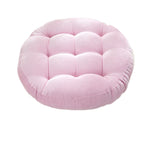 coussin rond gris foncé rayures horizontales moderne fibre polyester lavable 42cm 55cm