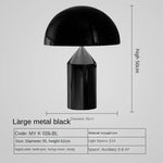lampe table moderne métal doré forme champignon luxe éclairage intérieur maison