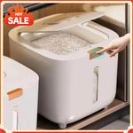 boîte conservation alimentaire blanche anti insectes hermétique 5kg 10kg moderne