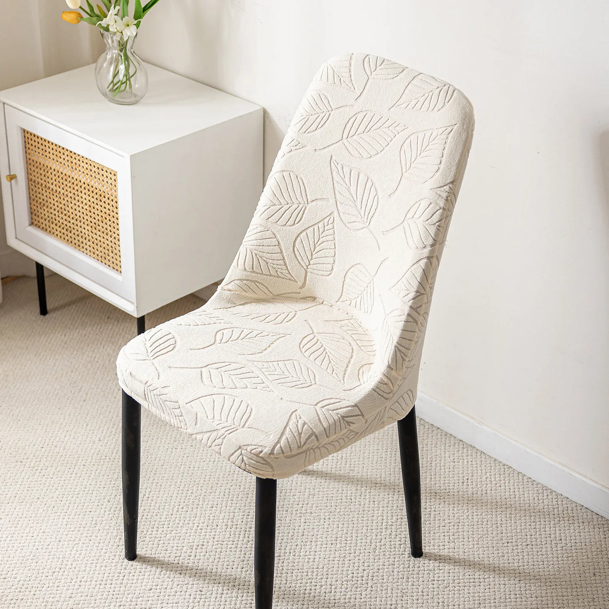 housse chaise tissu carreaux blanc gris moderne adhésif polyestre extérieur adaptable diverse utilisation