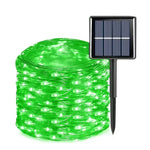 guirlande lumineuse solaire extérieure jardin led vertes étanche décoration fête patio noël