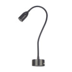 lampe moderne led flexible noir interrupteur mur fixé aluminium contemporain éclairage quotidien