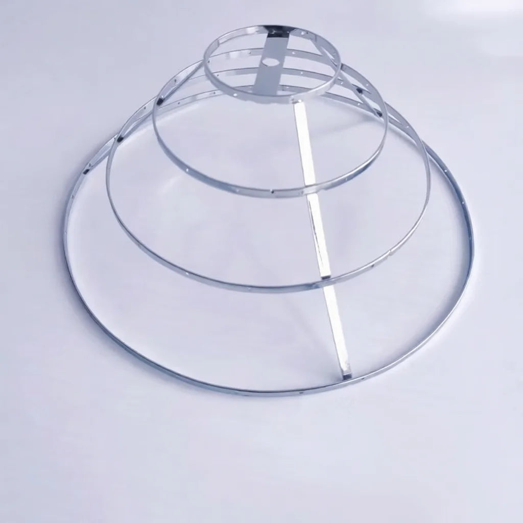 cadre lampe or rose argenté moderne minimaliste eyelets structure sectionnée