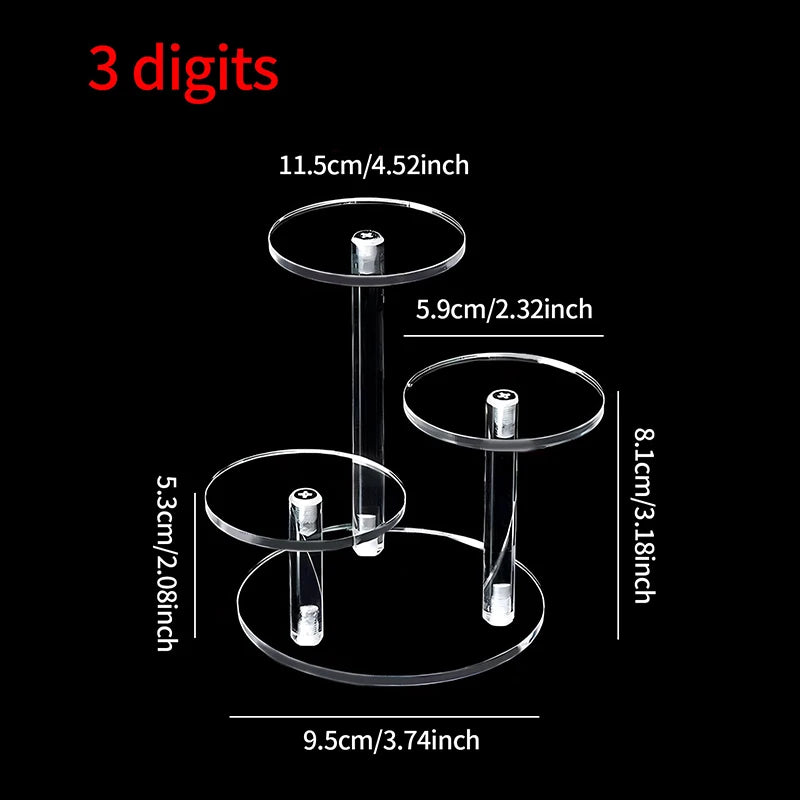 présentoir transparent moderne adhésif support rond supports circulaires figurines bouteilles vernis