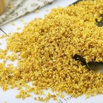 poudre osmanthus jaune doré naturel granules finement uniforme décoration intérieure mariage anniversaire festive