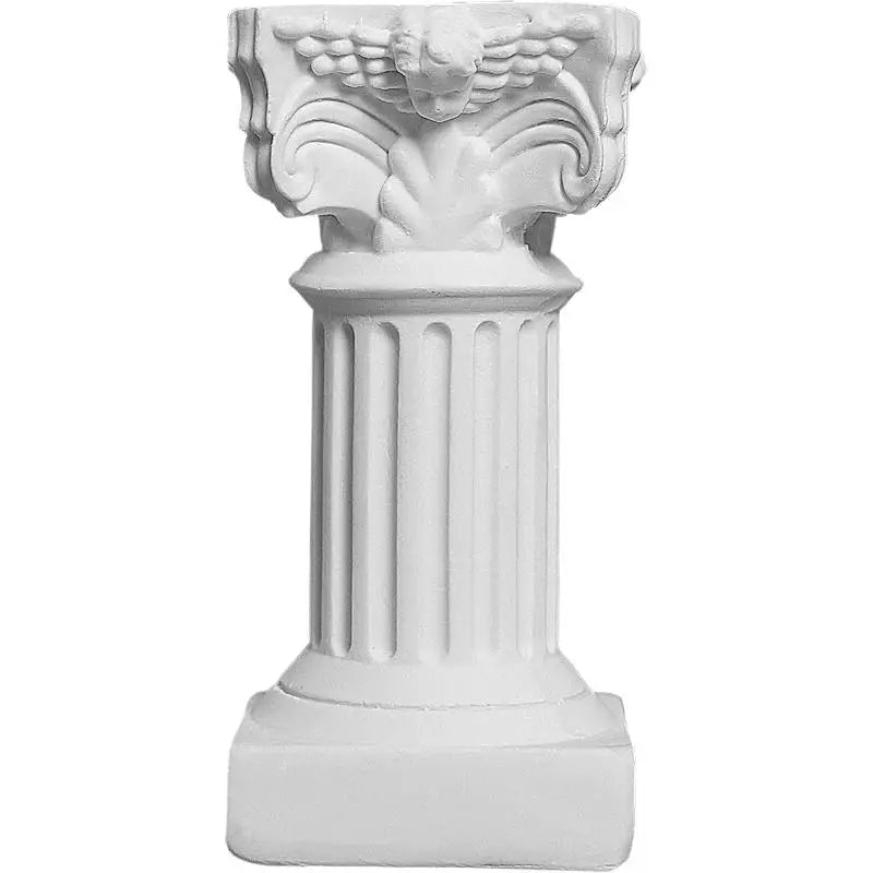 décoration intérieure colonne classique sculptée or noir blanche ange statuaire