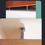fixateur meuble moderne tasseau argenté blanc vissage adhésif antidérapant inclusion tapis feutre diamètre ajustable