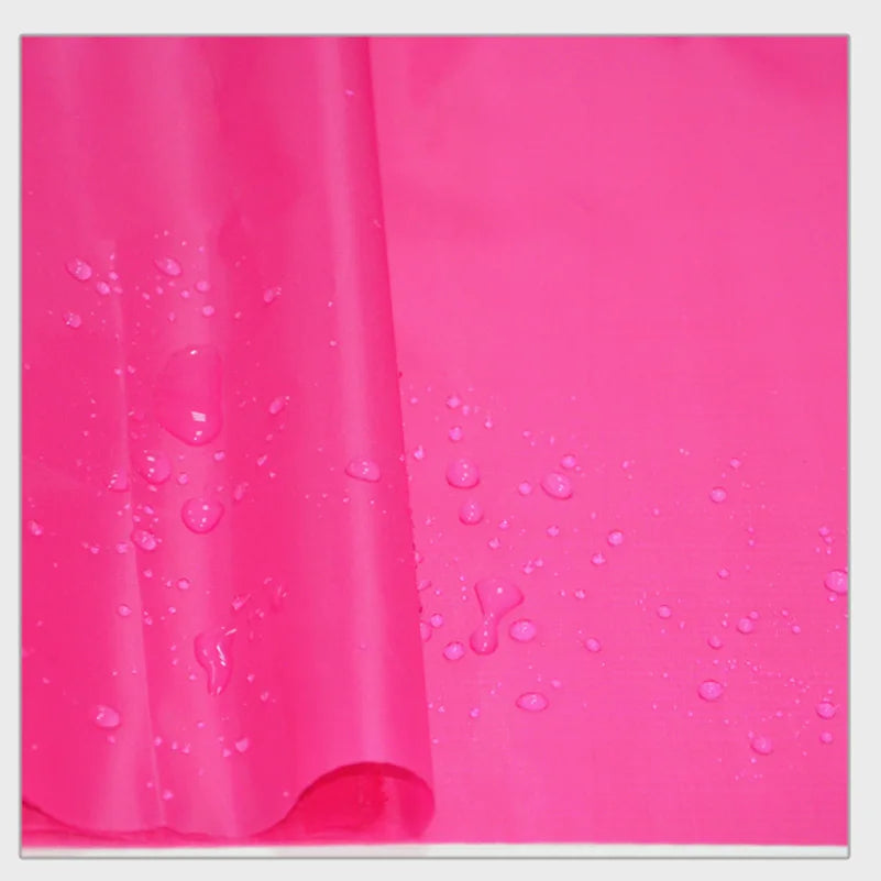 tissu polyester taffetas imperméable rose bleu vert orange rouge noir blanc 1mX150cm