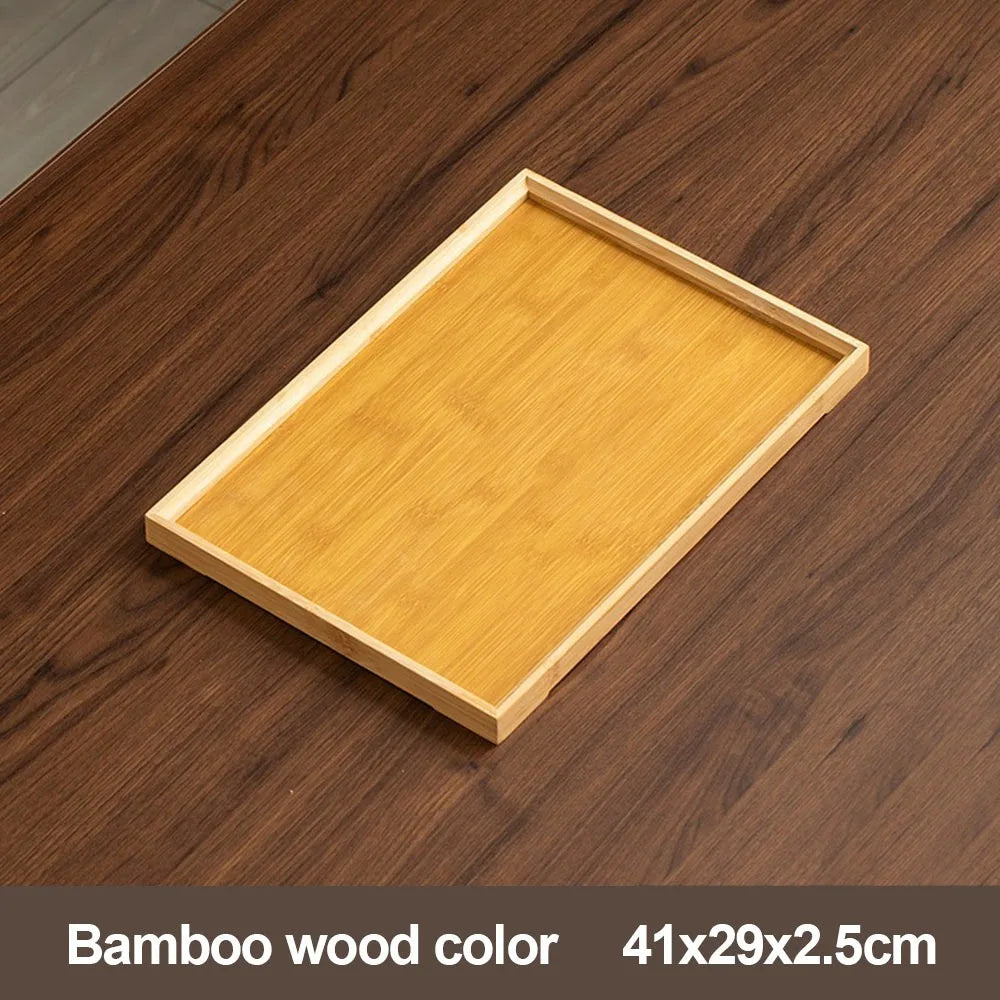 plateau bambou noir noyer grain bois moderne dimensions variées cuisine