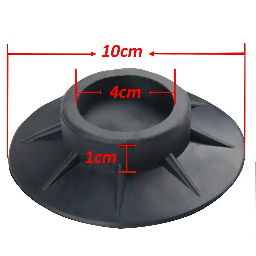 coussinets pieds anti vibration noir pièces tapis antidérapant silencieux support amortisseur machine laver rond