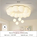 lampe suspendue moderne nuage boules blanc chambre décoration led enfants