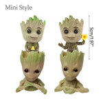 cache pot groot résine vert clair figurine gardiens galaxie décoration maison plante artificielle créatif