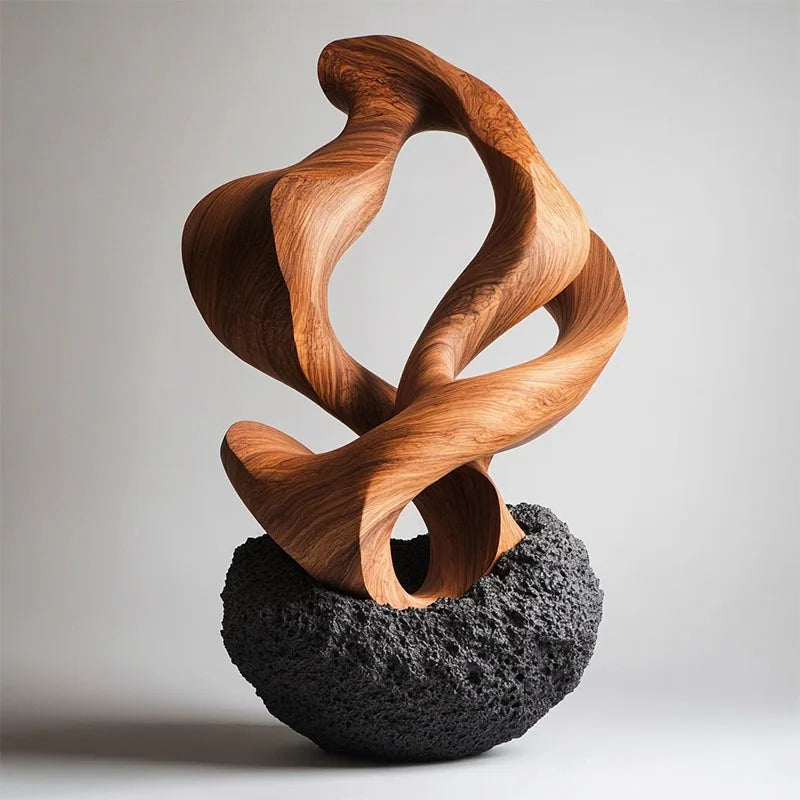 décoration intérieure sculpture bois moderne pierre noire décoration mariage anniversaire noël valentin