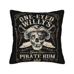 taie d'oreiller crâne goonies sabres vintage noir zip invisible 18x18in polyester lit