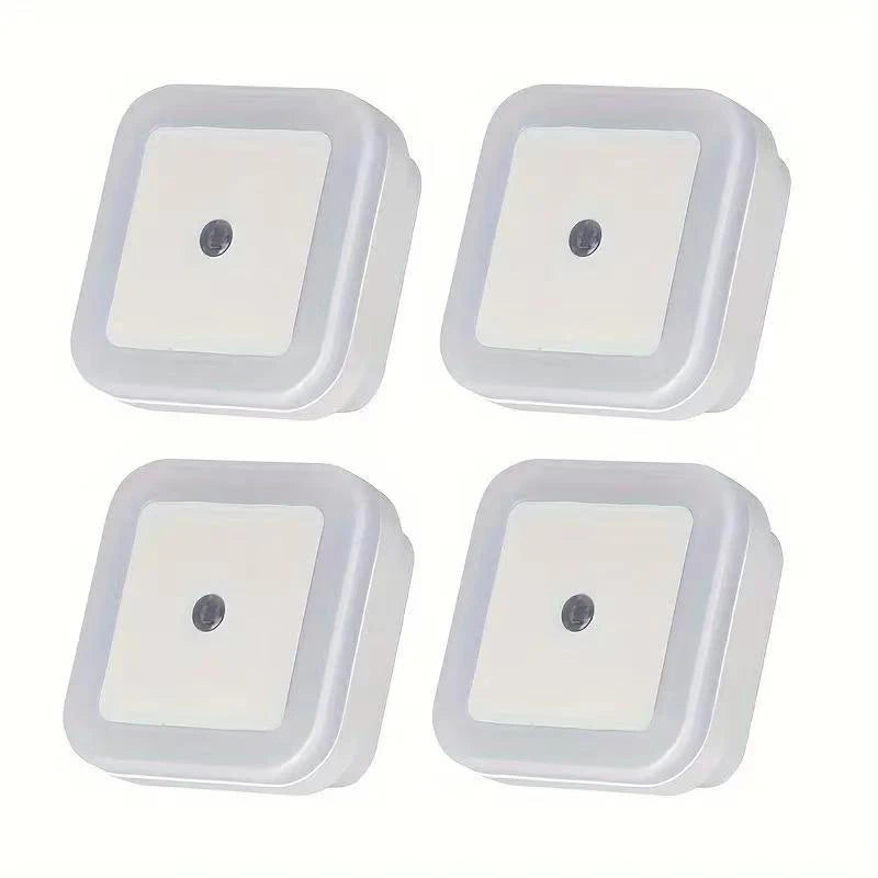 veilleuse led nuit blanc bleu orange rose rectangulaire moderne minimaliste adhésive adaptateur secteur