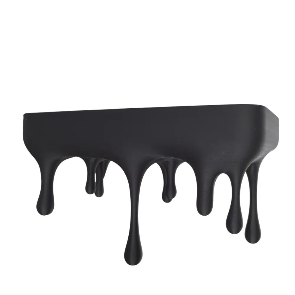 étagère murale moderne noir gouttes liquides ovale plastique stable salon bain