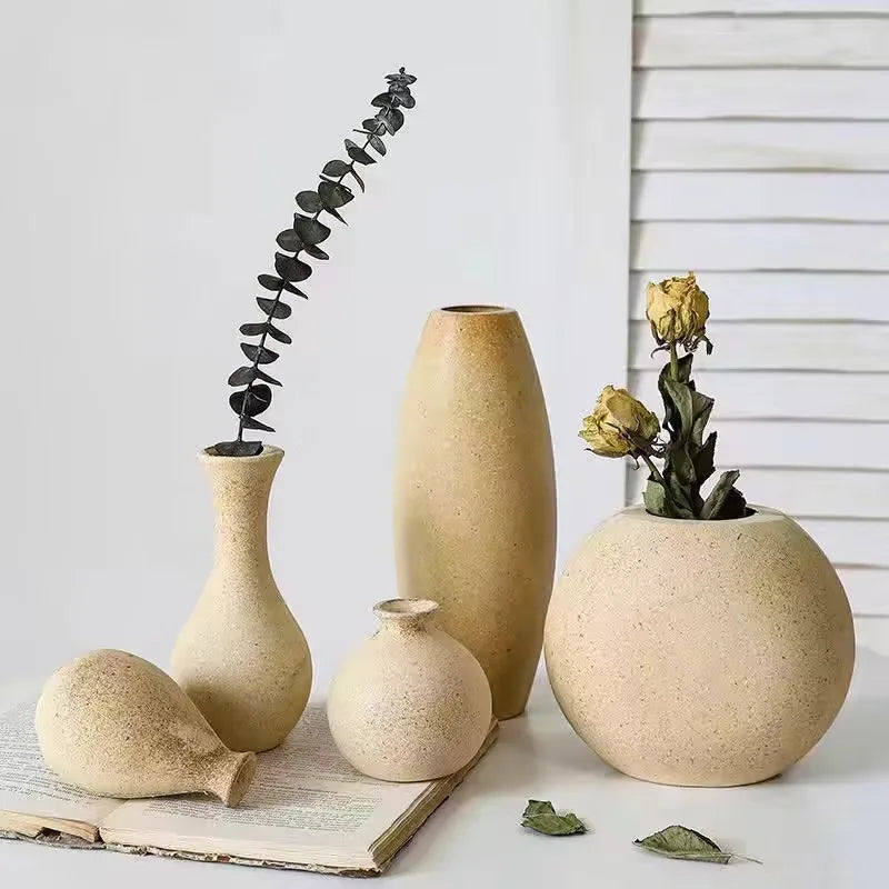 vases bois modernes petits grands décoration table chambre