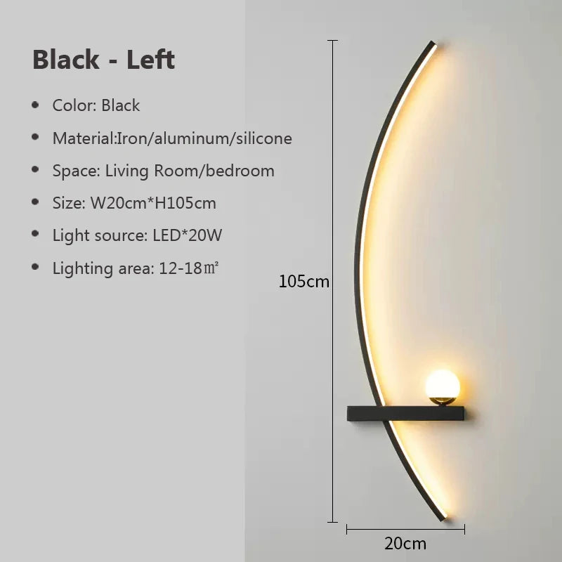 lampes murales modernes étagère translucides noires blanches minimaliste