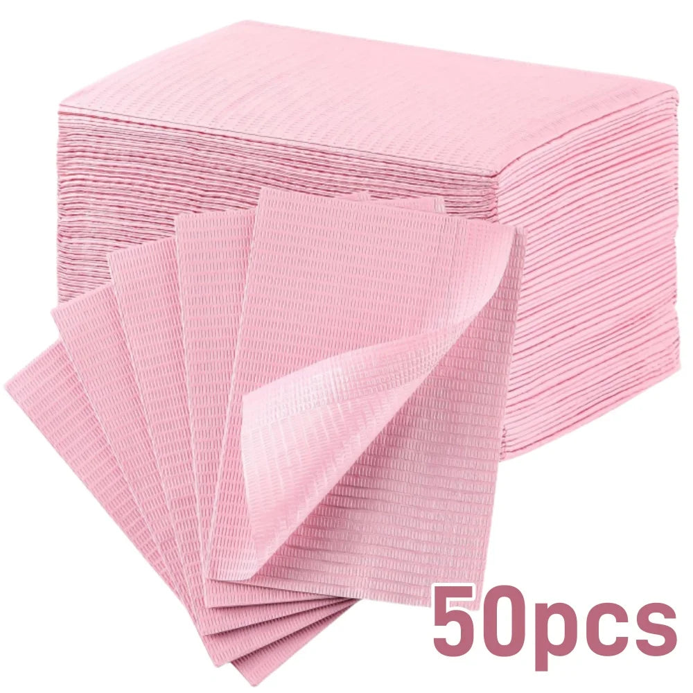 serviettes jetables violet blanc rose rayures horizontales modernes 100 pièces coussin repos main emballage