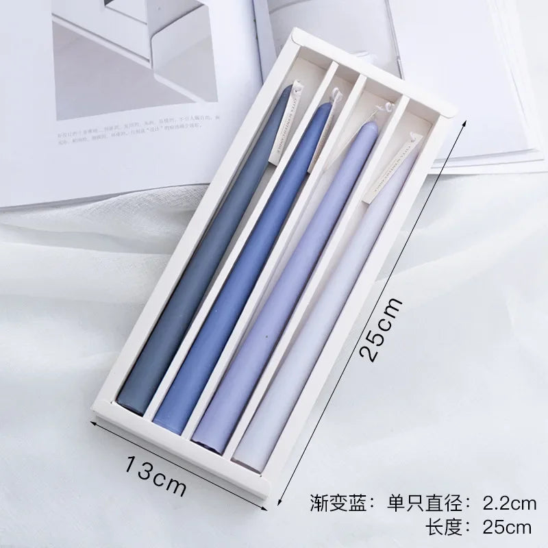 support bougie transparent moderne raisonné injection molding gradient couleur décoration ambiance