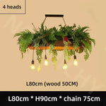 suspension végétale moderne feuilles vertes lumière led chaînes semi encastrée(touches) haute qualité certification