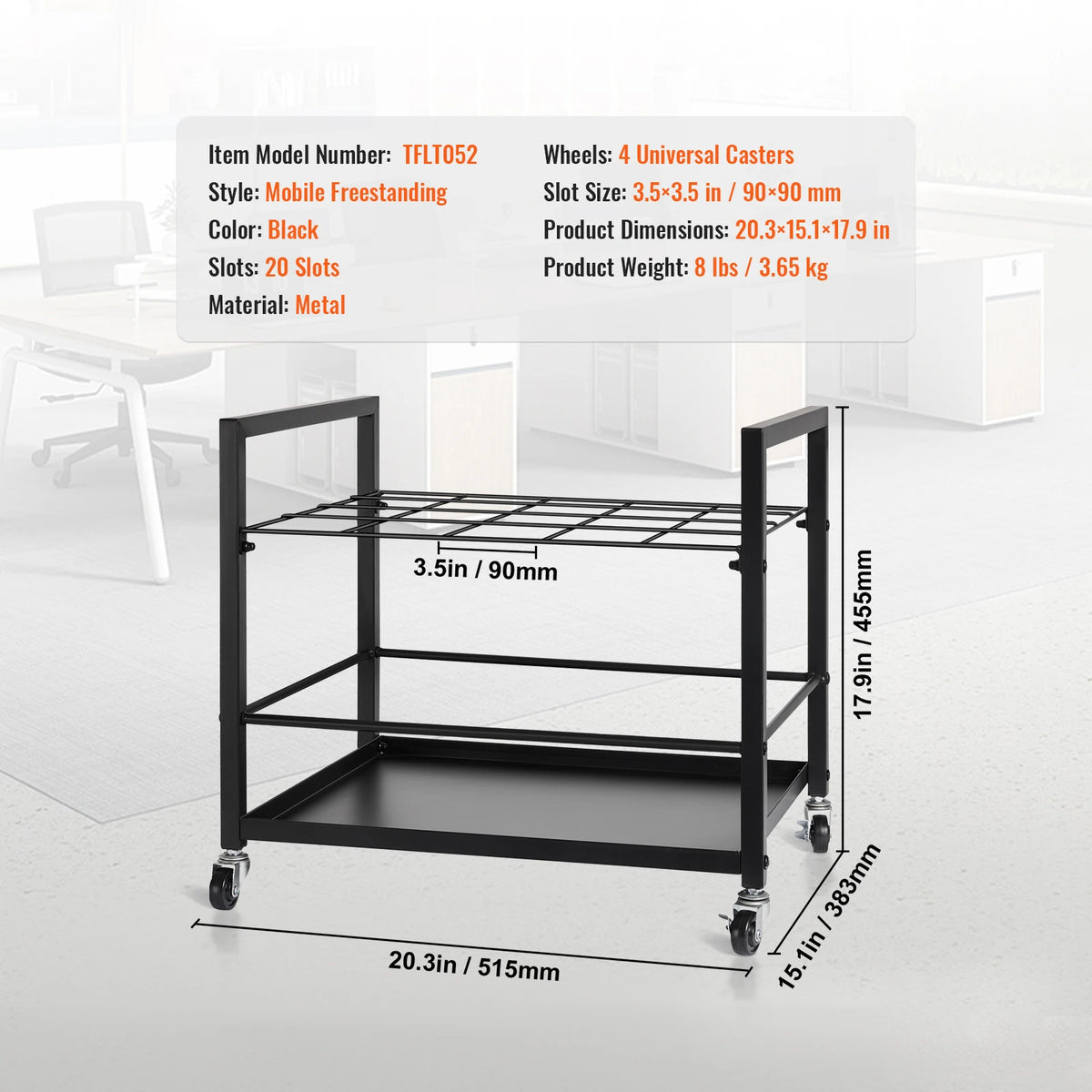 rack planches noir moderne 50 compartiments texture bois roulettes universelles mobilier