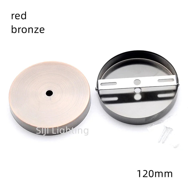 disque suspension lampe métal fer moderne blanc chrome rouge bronze pearl black gold bronze