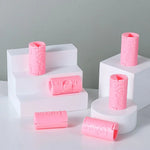 supports drap adhésifs invisibles moderne rose imprimé LOVE cœur pièces minimaliste