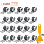 filet anti moustiques adhésif gris maille fine pratique fenêtrerollable black pack