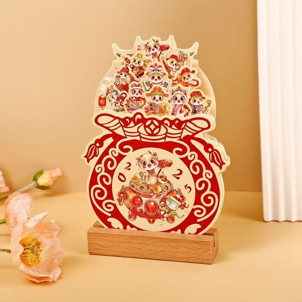 calendrier mural floral 2026 couleurs vives motifs traditionnels artistique support bois