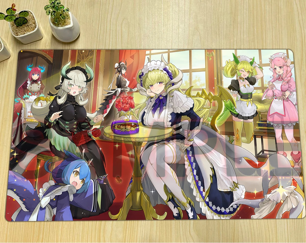 tapis souris jeu multicolore anime personnages servantes zones cartes opaques gaming