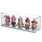 boîte rangement transparente réutilisable moderne organisateur jouets figurines divers cartoon capacité importante anti poussière