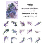décorations florales vintage adhésives fleurs motifs floraux divers opaques romantiques set 30 pièces