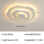 plafonnier led ultra mince spirale moderne nordique lumière blanc salon chambre