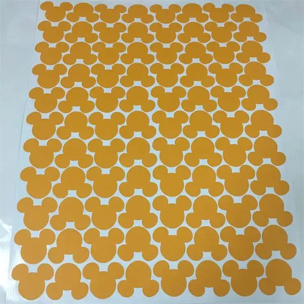 autocollants tête mickey mouse couleur moderne enfants décoration murale stickers résistants eau