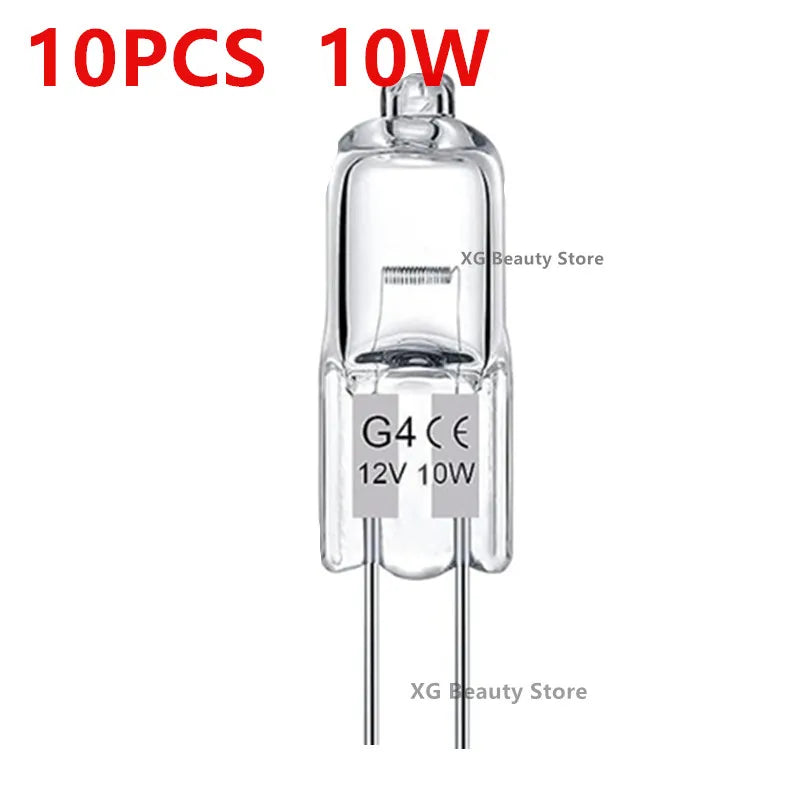 ampoules halogènes transparentes opalescentes base g4 coniques dimmables 2800k 10w 20w 10pcs 50pcs 100pcs