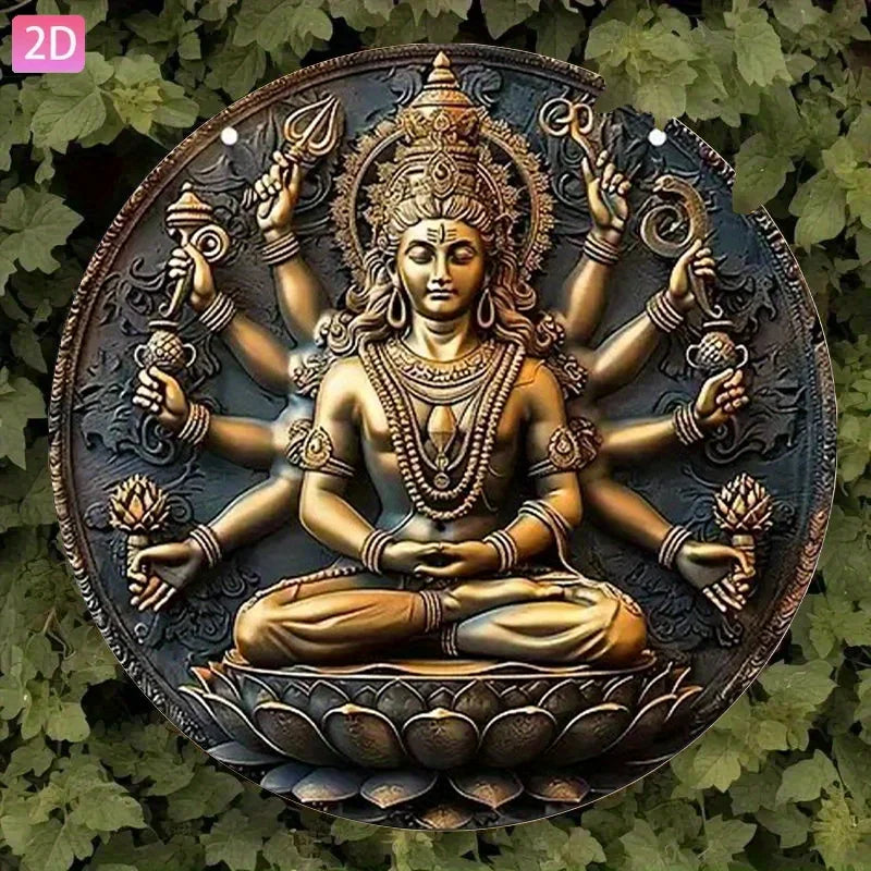 statue religieuse dorée relief sculpté suspension cordelette 20cm 24cm 28cm 32cm traditionnelle