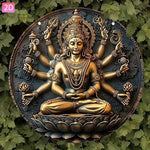 statue religieuse dorée relief sculpté suspension cordelette 20cm 24cm 28cm 32cm traditionnelle