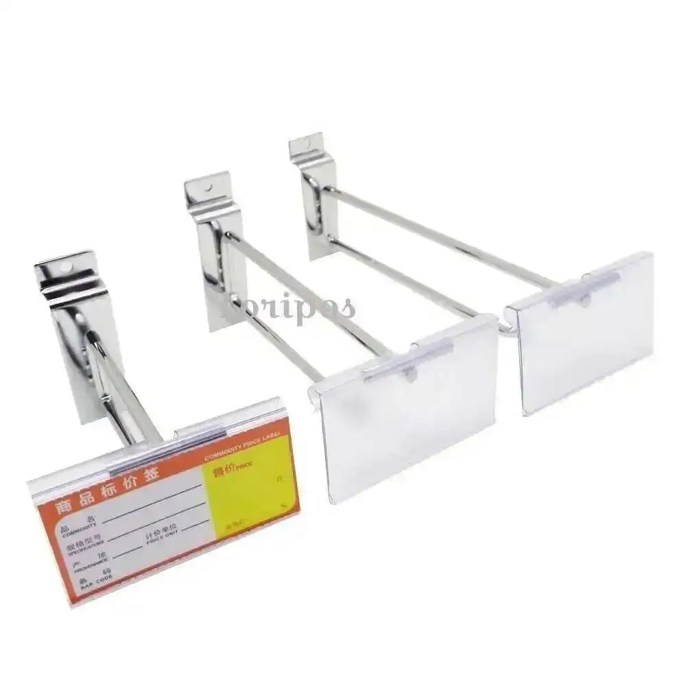 supports murals argentés modernes affichage pliant fixe 10cm 15cm 25cm