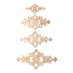 décoration murale appliques bois ornements floraux baroque renaissance naturel