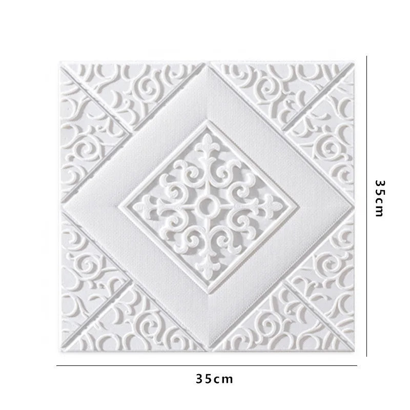 panneau mural autocollant 3d blanc motif géométrique moderne décoration salon mur pvc