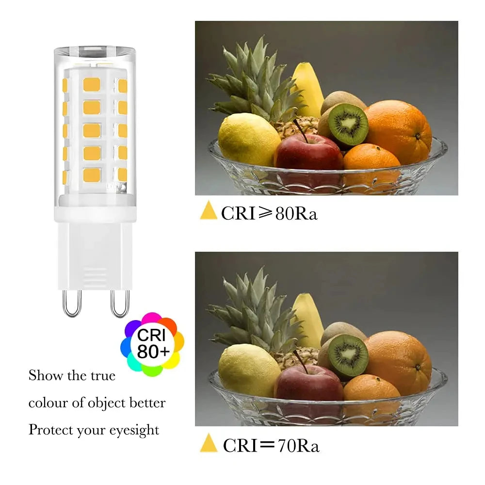 ampoules led g9 blanc carrés dorés moderne sans scintillement 5w 249 lumens 121v 240v