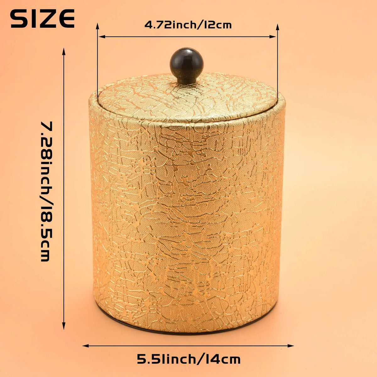 seau glaçons acier inoxydable or texture cuir pince incluse bar partie deco asiatique