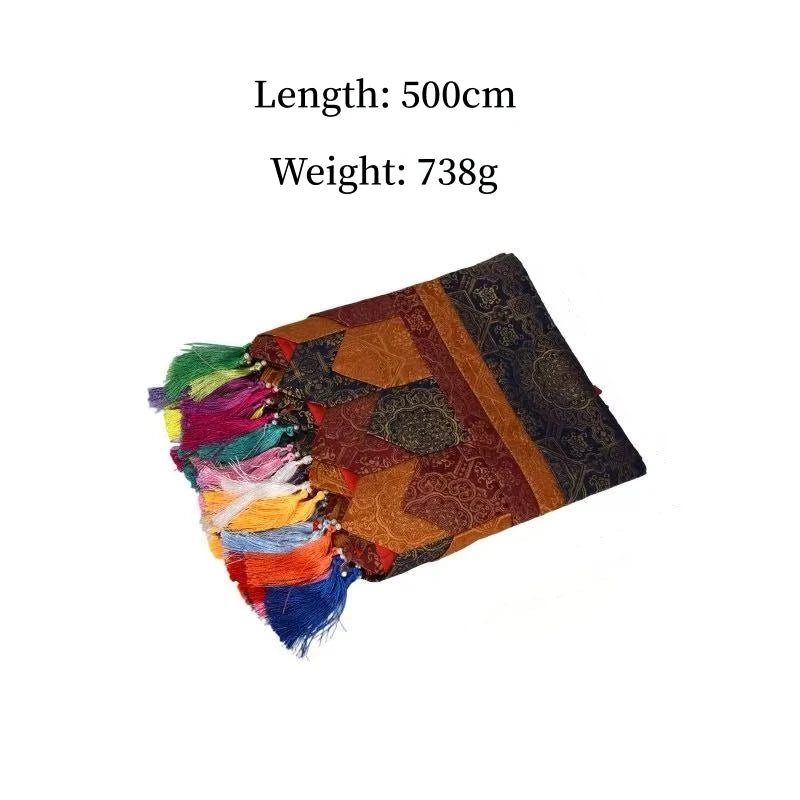 sac main patchwork brodé couleurs vives ethnique boho chic tassels multicolores