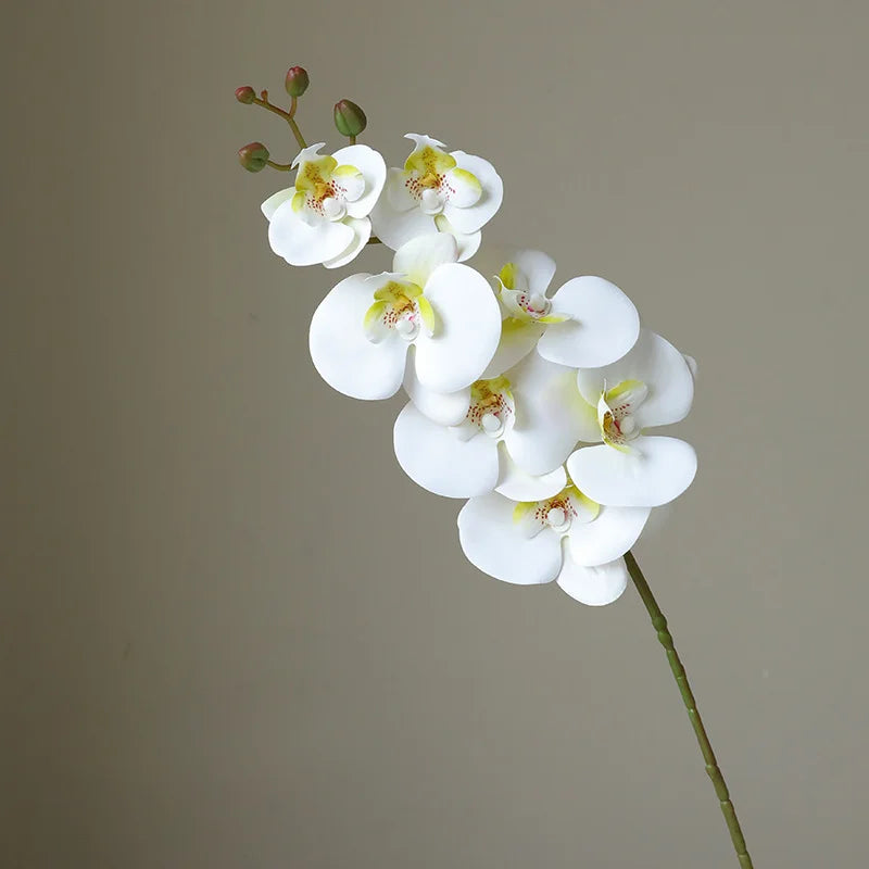 décoration intérieure bouquet orchidées soie violet rose blanc jaune moderne 78cm
