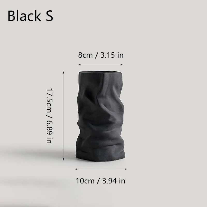 vases texturés modernes céramique blanc orange noir roses intérieur décoration minimaliste