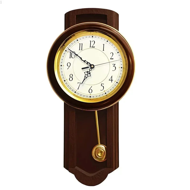 horloges murales classiques aiguilles transparentes cadran blanc doré chiffres noirs vintage fixations