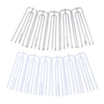 clips papier argenté blanc translucent simple moderne métal haute qualité bricolage maison accessoire