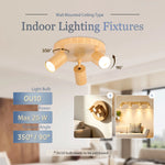 spots led effet bois texture moderne base cables gu10 vis salon chambre